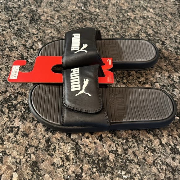 Puma charcoal slides NWT 10 - Picture 2 of 6